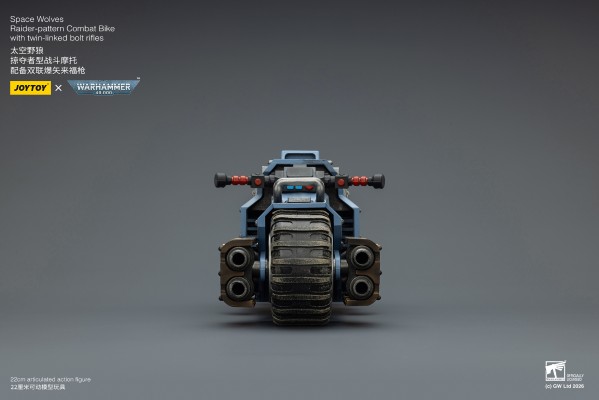 战锤40000 太空野狼 掠夺者型战斗摩托 配备双联爆矢来福枪