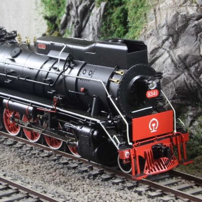 BS01 黄铜 建设型2-8-2蒸汽机车火车 HO比例