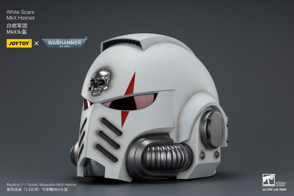 战锤40000 白疤军团 MkX头盔