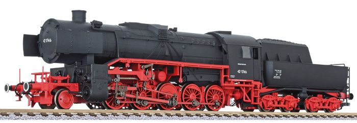 HO比例 L1315XX 德意志国铁路BR42 2-10-0蒸汽机车火车（新版）