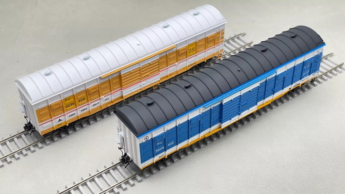 P70铁路棚车 特殊涂装 2辆套装