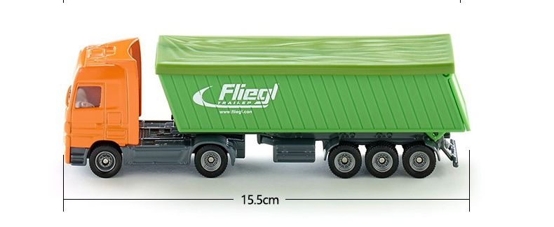 1796 梅赛德斯-奔驰4×2牵引车+带篷布自卸半挂拖车