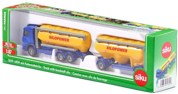 1809 梅赛德斯-奔驰6×4卡车+筒仓全挂拖车