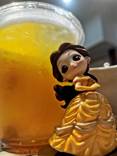 Q posket 迪士尼系列 花朵造型 贝儿 A款