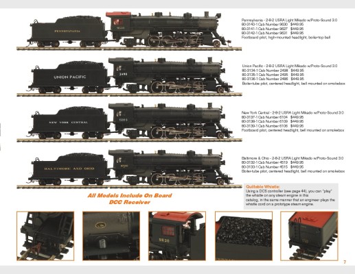 80-3132→3142 美国铁路管理局轻天皇2-8-2蒸汽机车火车