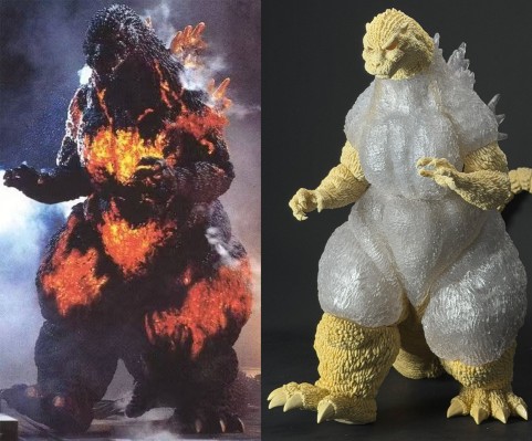 红莲哥斯拉50cm巨兽GK白模