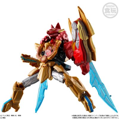 迷你塑料模型 头号合体系列03 黑色大兽神＆孤狼斩刃50套装