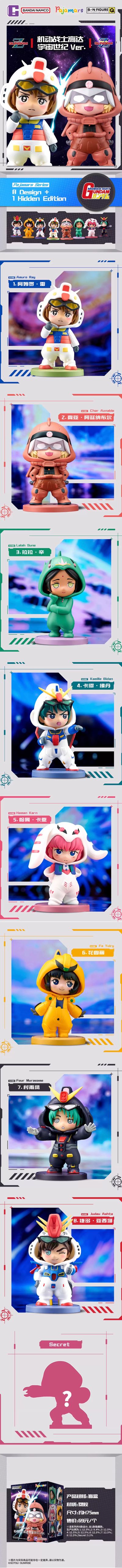 BNFIGURE Q Pajamars 机动战士高达 宇宙世纪 盲盒