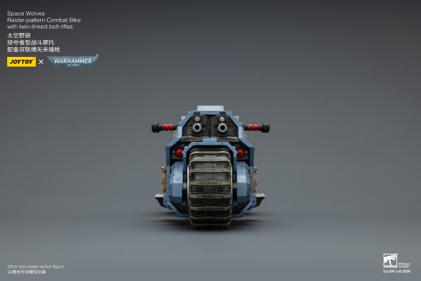 战锤40000 太空野狼 掠夺者型战斗摩托 配备双联爆矢来福枪