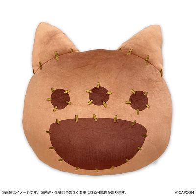 怪物猎人荒野 猫形靠垫