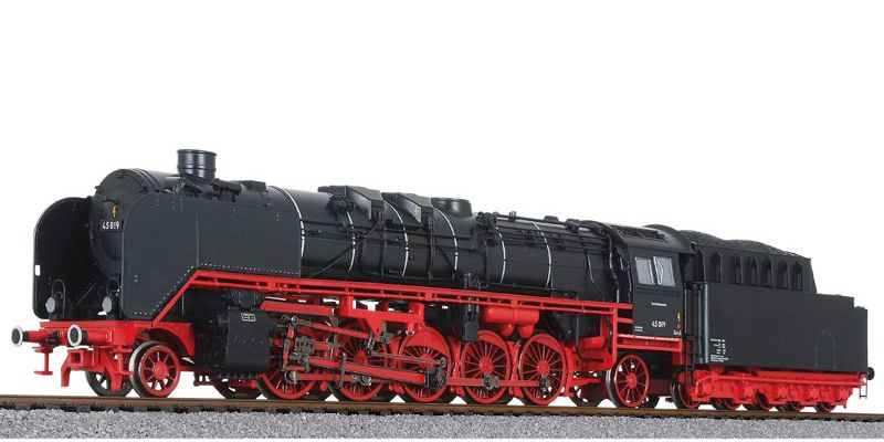 HO比例 L1317XX 德意志国铁路BR45 2-10-2蒸汽机车火车（新版）
