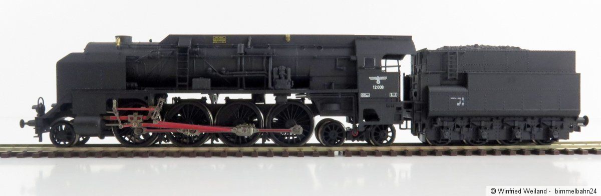 HO比例 L1012XX 德意志国铁路BR12.0（奥地利联邦铁路214型）2-8-4蒸汽机车火车