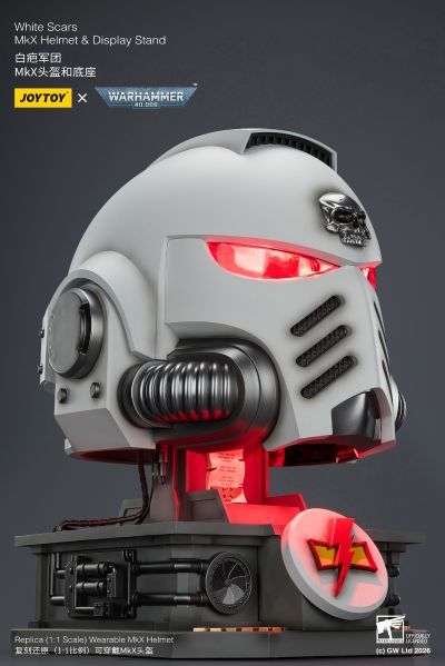 战锤40000 白疤军团 MkX头盔和底座