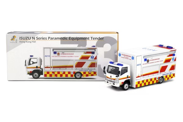 城市73 五十铃N系列辅助医疗装备卡车；香港特区消防处