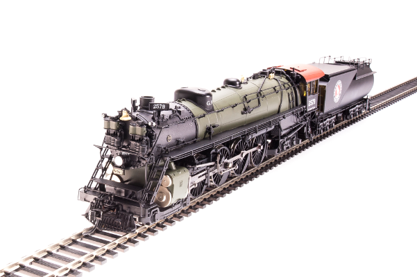 2870-2878 大北部铁路S2型4-8-4蒸汽机车火车；黄铜混合
