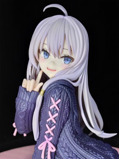 伊蕾娜 针织连衣裙 重涂紫色