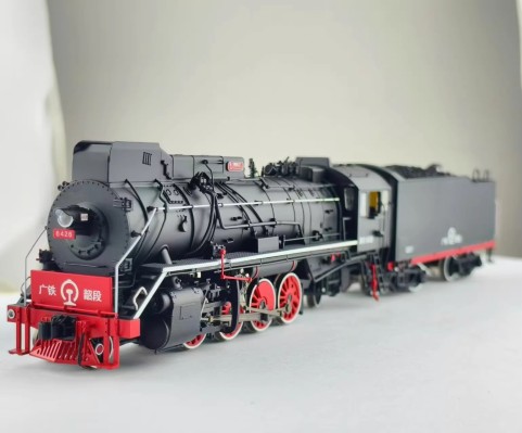 HO比例 建设型2-8-2蒸汽机车火车