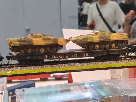 HO比例 NX70铁路集装箱平板车 6辆套装