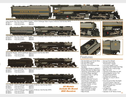80，3200→3205 联合太平洋铁路“挑战者”4-6-6-4蒸汽机车火车（2013版）