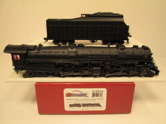 2300-2308 Paragon2 诺福克&西部铁路A型2-6-6-4蒸汽机车火车