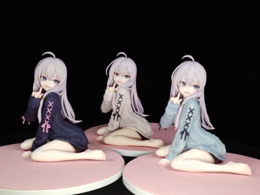 伊蕾娜 针织连衣裙 重涂紫色