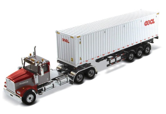 71064 西部之星4900SF牵引车+40英尺集装箱拖车