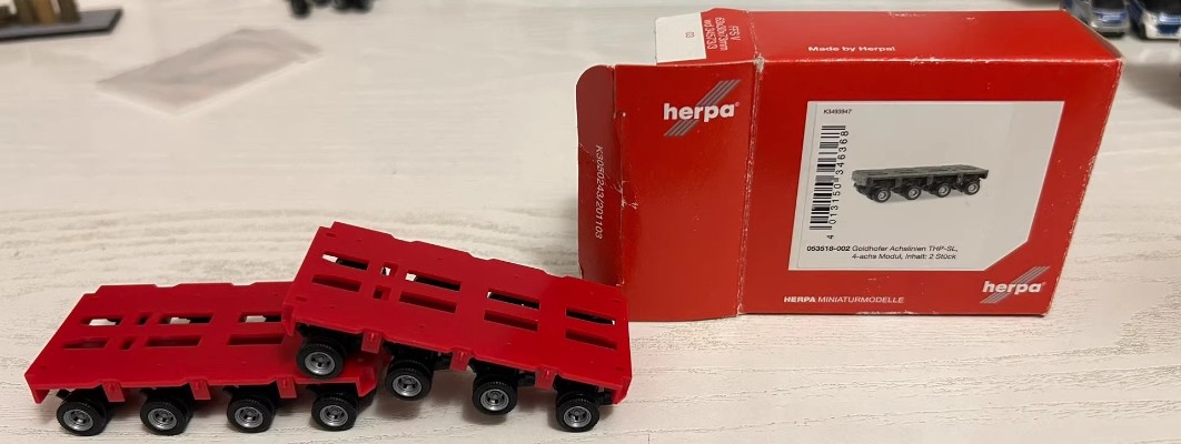 053518 戈尔德霍弗4轴大件运输拖车模块 2件套装