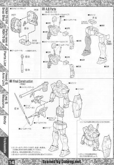 MG #17 机动战士高达 RGM-79 吉姆 