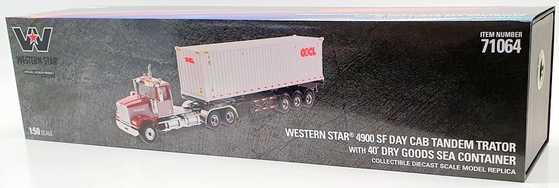71064 西部之星4900SF牵引车+40英尺集装箱拖车