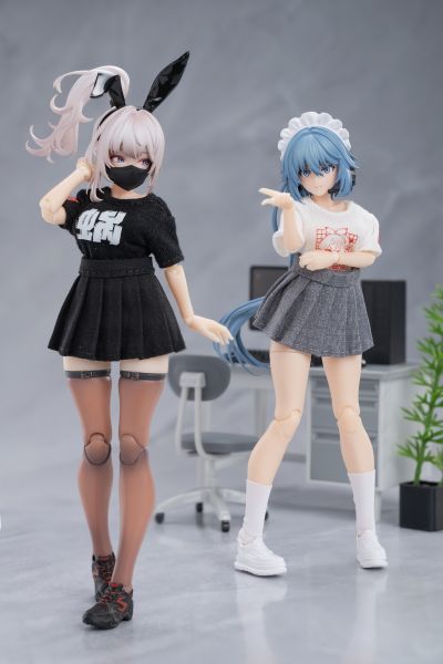 蜗之壳员工制服套装（黑/白五件套）