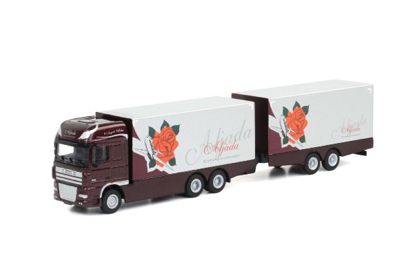 08-1069 DAF XF105 SSC 6×2卡车+货柜全挂拖车；Aljada