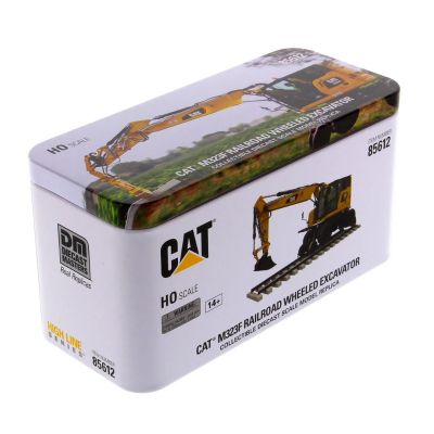 HO比例 85612 卡特彼勒CAT M323F公铁两用轮式挖掘机；安全黄