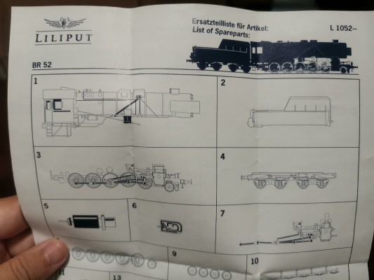 HO比例 L1052XX 德意志国铁路BR52 2-10-0蒸汽机车火车（旧版）