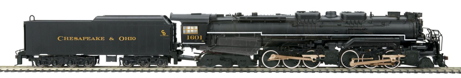 80，3249→3252 切萨皮克&俄亥俄铁路“阿勒格尼”2-6-6-6蒸汽机车火车