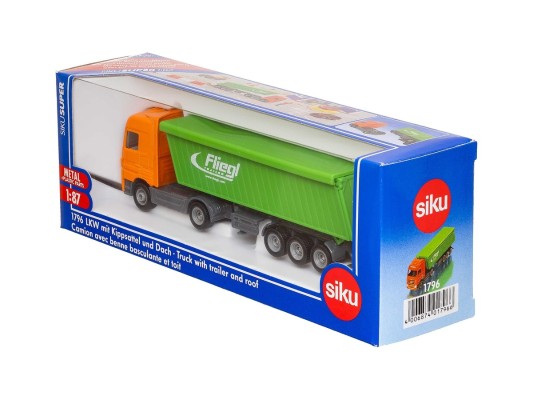 1796 梅赛德斯-奔驰4×2牵引车+带篷布自卸半挂拖车