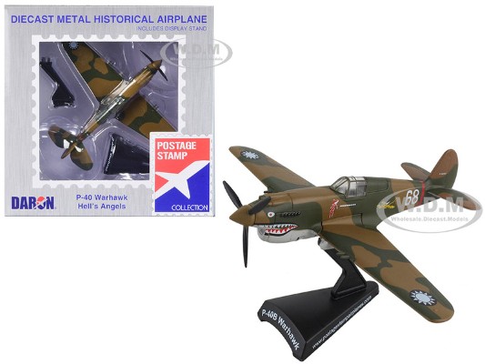 1/90 PS5354 P-40“战鹰”战斗机；抗日战争飞虎队地狱天使中队