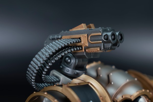 战锤：荷鲁斯之乱 钢铁勇士 铁环多米塔钢铁级自动战斗机器人 配备卡彻锐型战斗盾和重力破碎锤