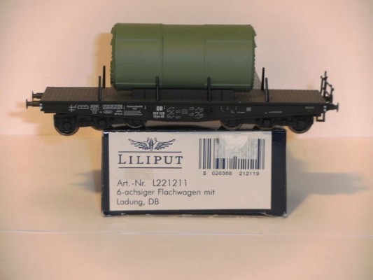 HO比例 L2212XX 欧洲 铁路重载运输平板车 6轴