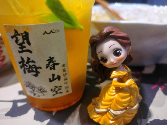 Q posket 迪士尼系列 花朵造型 贝儿 A款