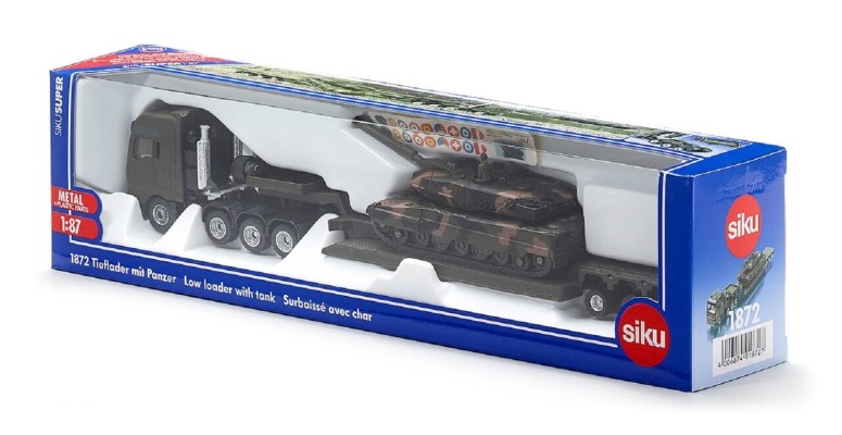 1872 MAN 8×6大件运输牵引车+豹2A5坦克