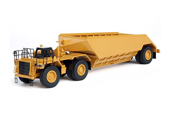 黄铜 Cat776矿山牵引卡车+巨型底部倾卸拖车