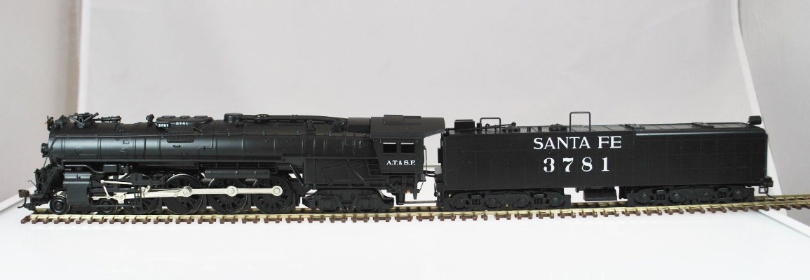 HO比例 508XX 圣塔菲铁路3750系4-8-4蒸汽机车火车