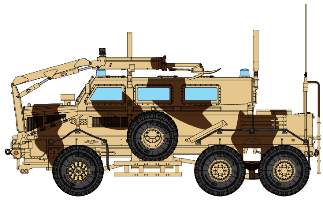 TF8376 水牛装甲车 法国工兵部队迷彩涂装1
