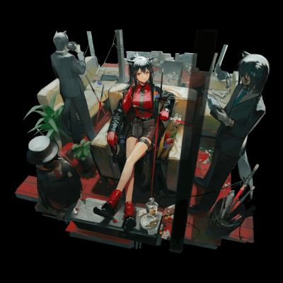 明日方舟 景品手办 泡面压 德克萨斯 意志