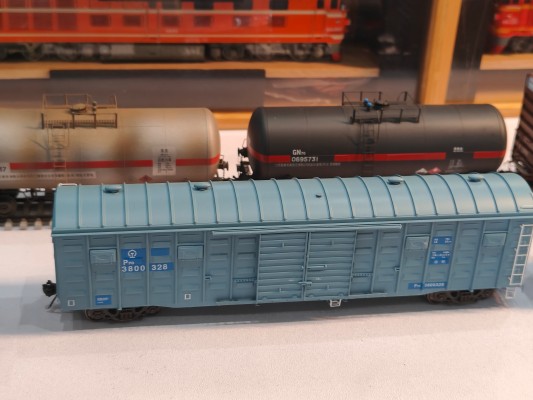 HO比例 P70铁路棚车 4辆套装