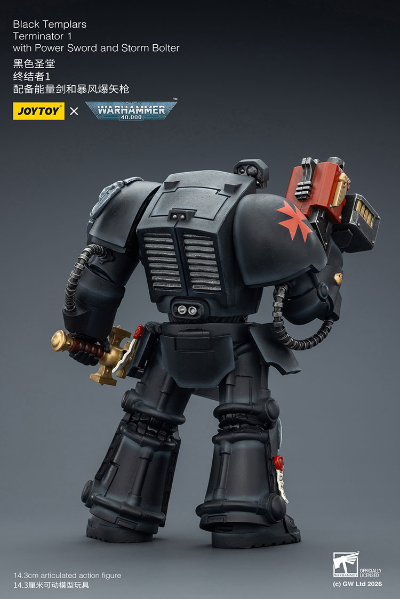 战锤40000 暗鸦守卫 终结者1 配备能量剑和暴风爆矢枪