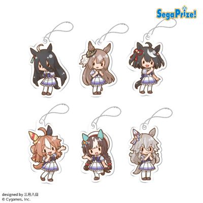 赛马娘 闪耀！优俊少女 Fuwa Petit 塑料钥匙链1