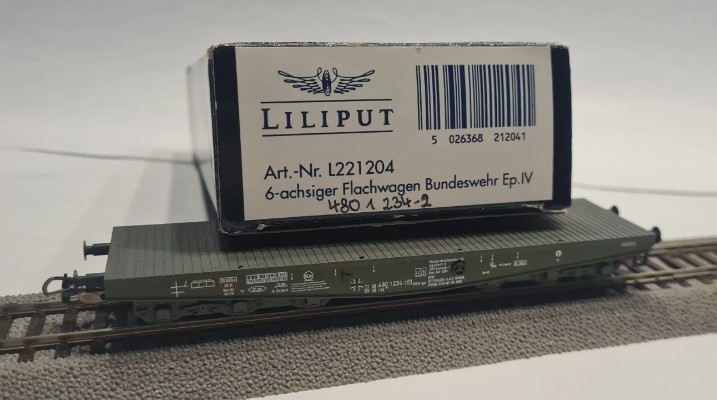 HO比例 L2212XX 欧洲 铁路重载运输平板车 6轴