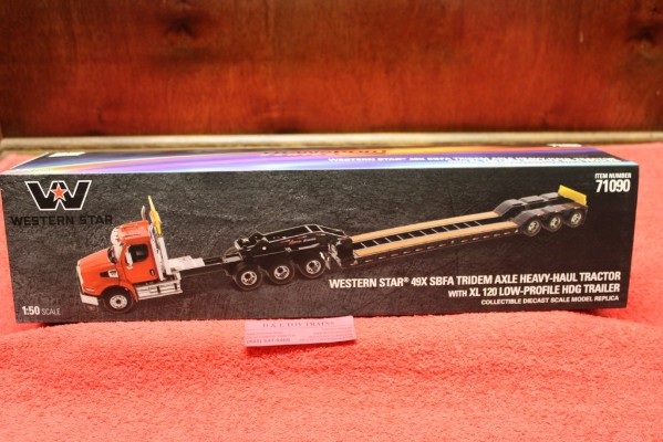 71090 西部之星49X SB FA大件牵引车+XL120平板拖车