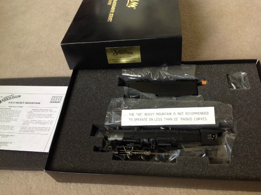 HO比例 825XX 美国铁路管理局重山岳4-8-2蒸汽机车火车